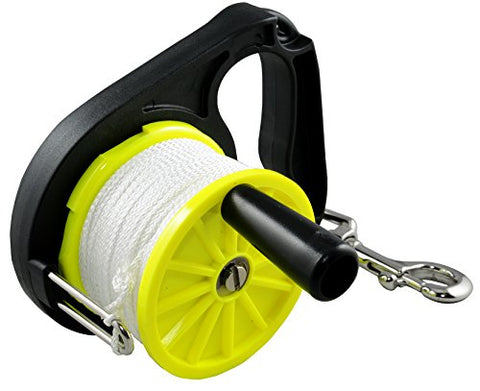 Typhoon New Scuba Diving, Cave, Tec, Wreck Rachet Reel with 150' of Braided Nylon Line