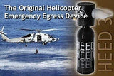 Spare Air New Heed 3 Helicopter Emergency Egress Device for Pilots with Dial Gauge Upgrade and Fill Adapter That Allows User to Fill Directly from a Scuba Tank