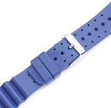 St. Moritz Momentum Women's 20mm Blue Splash Natural Rubber Watch Band Twist Dive Watch & Underwater Timer for Scuba Divers with Free Watch Protector (Valued at $12.95)