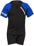 Hyperflex Access Unisex Child's 2mm Back Zip Shorty Wetsuit - Warm, Kid's Springsuit - 4-Way Stretch Neoprene - Adjustable Collar and Flat Lock Construction - 50+ UV SHIELD