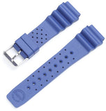 St. Moritz Momentum Women's 20mm Blue Splash Natural Rubber Watch Band Twist Dive Watch & Underwater Timer for Scuba Divers with Free Watch Protector (Valued at $12.95)