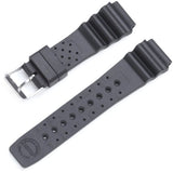 St. Moritz Momentum Women's 18mm Black Splash Natural Rubber Watch Band Twist & Splash Dive Watch with Free Watch Protector Valued at $12.95 Value