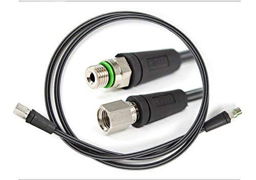 Miflex New Carbon HD Heavy Duty High 40 Inch Pressure Gauge Hose (Black)