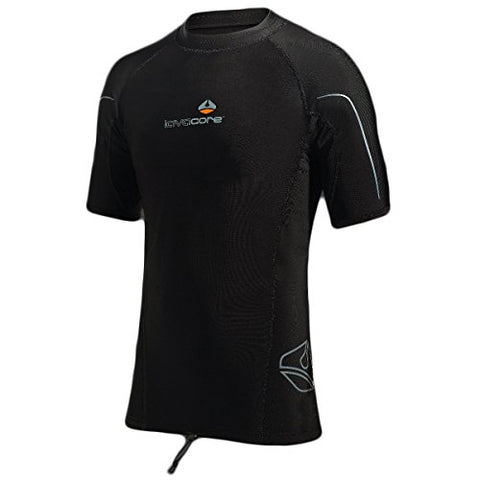 Lavacore New Men's Trilaminate Polytherm Short Sleeve Shirt for Extreme Watersports (Size 2X-Large) Black