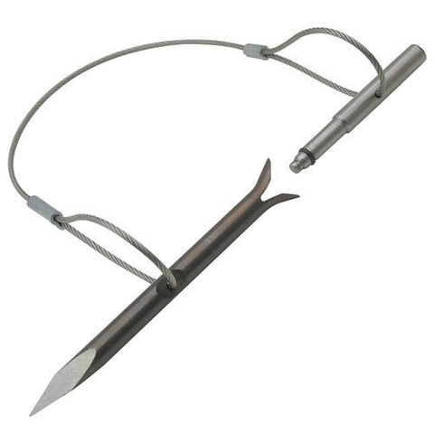 JBL #875 Stainless Steel 5" (127mm) Slip Tip with 3/32" Cable (Complete Assembly) - 5/16" Threads