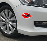 Scuba Diving Vinyl Decal Car Sticker with Diver Down Flag - 5.12" x 3.07"