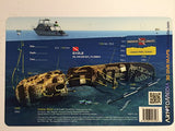 Innovative Scuba New Art to Media Underwater Waterproof 3D Dive Site Map - Eagle in Islamorada, Florida (8.5 x 5.5 Inches) (21.6 x 15cm)/LID