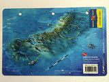 Innovative Scuba Concepts New Art to Media Underwater Waterproof 3D Dive Site Map - Grecian Rocks in Key Largo, Florida (8.5 x 5.5 Inches) (21.6 x 15cm)