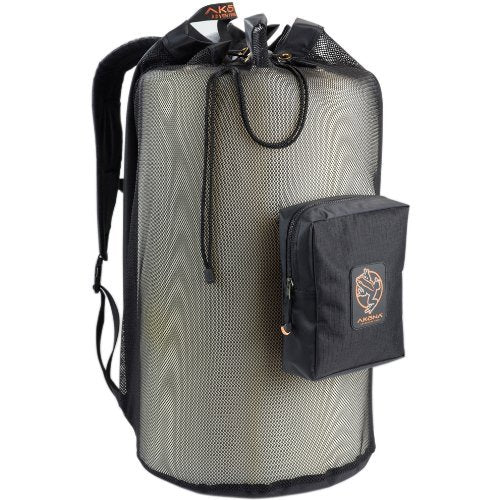 AKONA New Mesh Backpack Bag with Dual Backpack Straps & Super Wide Full Length Dry Pocket for Scuba Divers & Snorkelers (AKB135)
