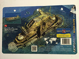 Innovative Scuba Concepts New Art to Media Underwater Waterproof 3D Dive Site Map - Oriskany's Island in Pensacola, Florida (8.5 x 5.5 Inches) (21.6 x 15cm)/FBM
