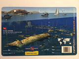 Innovative Scuba Concepts New Art to Media Underwater Waterproof 3D Dive Site Map - Rhone Bow in British Virgin Islands (8.5 x 5.5 Inches) (21.6 x 15cm)/FBM