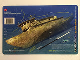 Innovative Scuba New Art to Media Underwater Waterproof 3D Dive Site Map - Sheridan in Tampa, Florida (8.5 x 5.5 Inches) (21.6 x 15cm)/LID