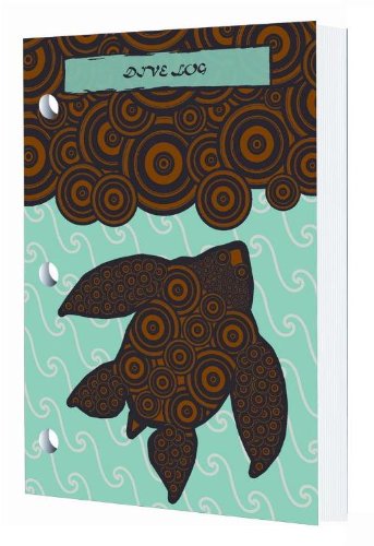New Deeply Cool Dive Log Featuring Unique, Original Artwork, UV-Coating, and 50 Easy-to-Use Log Pages - Ancient Turtle (Dive Logz)/FBM