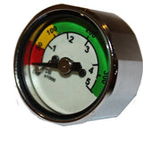Trident New Large Dial Hi-Pressure Pony Bottle Port Plug Scuba Diving Gauge (PSI)/FBM