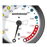 SHERWOOD SCUBA Analog 2 Gauge Console. Pressure (PSI) and Depth (Feet). Imperial Gauges.
