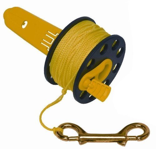 New Cave & Wreck Scuba Diving Finger Spool Reel With Hand Winder (150')