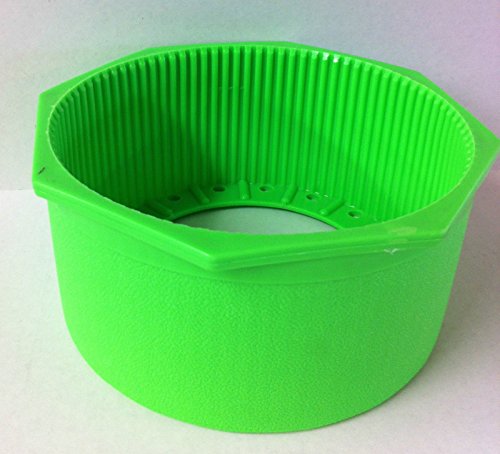 Underwater Kinetics New UK 7.25 Inch Hex Rim Flat Bottom Scuba Tank Boot - Neon Green