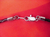 New Silver Pewter Diver's Down Flag Necklace with Prehistoric Megalodon Fossil Shark Tooth