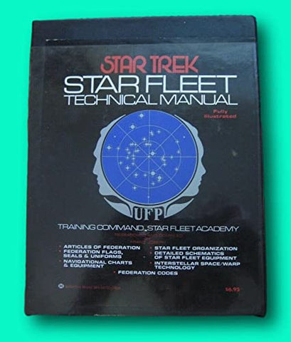 Rare Star Trek STAR FLEET TECHNICAL MANUAL - 1st printing 1975 - NEAR FINE