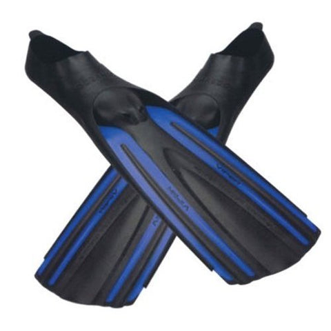 New Oceanic Viper Full Foot Scuba Diving & Snorkeling Fins - Blue (Size 12-13/X-Large)