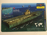 Innovative Scuba Concepts New Art to Media Underwater Waterproof 3D Dive Site Map - Oriskany in Pensacola, Florida (8.5 x 5.5 Inches) (21.6 x 15cm)