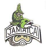 Trident New Collectable Jamaica Scuba Diving Hat & Lapel Pin