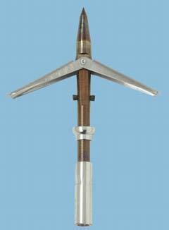 New JBL #844 Stainless Steel Rotating Long Wing Rockpoint with 4 Wing Span - 6mm