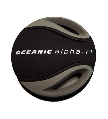 Oceanic Diaphragm Cover Second Stage Alpha 8 - Gray & Black