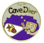New Collectable Cave Diver Scuba Diving Hat & Lapel Pin