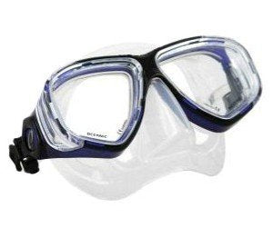 AERIS New Europa 4 Scuba Diving & Snorkeling Mask (Black) with Side Windows for Greater Peripheral Vision