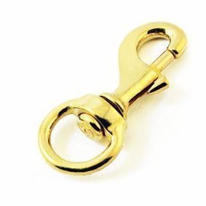 Trident New Brass Swivel Bolt Snap Clip - #3 Size