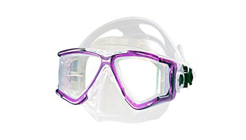 New Tilos Kids Jr Double Lens Panoramic View Scuba Diving & Snorkeling Mask (Purple)