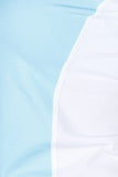 New Tilos Women's 6oz Anti-UV Short Sleeve V-Neck Rash Guard for Scuba Diving, Snorkeling, Swimming & Surfing - Blue/White (Size Large)