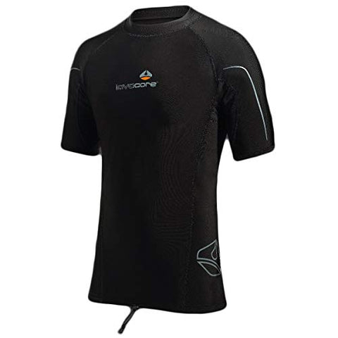 Lavacore New Men's Trilaminate Polytherm Short Sleeve Shirt for Extreme Watersports (Size Large) Black