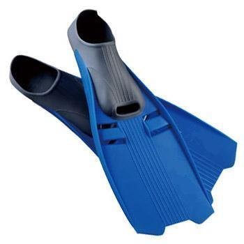 Trident New Full Foot Scuba Diving & Snorkeling Fins - Blue (Size 8-9/Medium)