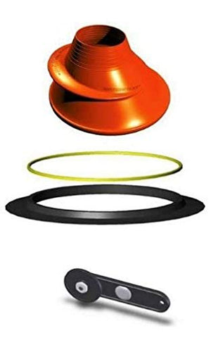 WATER PROOF FACING REALITY Waterproof Quickseal Kit for an Integrated Quick Change Silicone Neck Seal - Orange