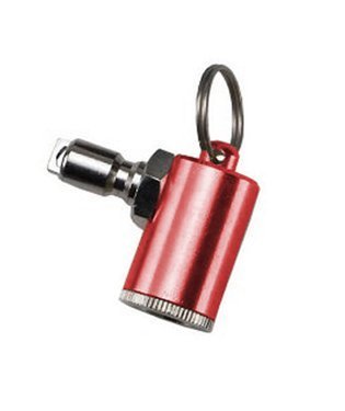 Trident New Tech Type Tire Inflator Tool Plugs Into Scuba Diving BCD Hose (Red) - Fits ScubaPro A.I.R. 2, TUSA Duo-Air, The Atomic Aquatics SS