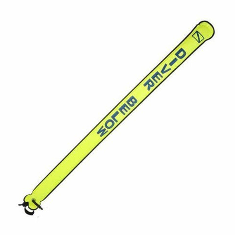 New 72 Signal Marker Buoy Tube & Safety Sausage with Inflator (Neon Yellow)