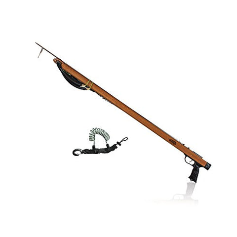 JBL Euro Woody 110cm Wood Underwater Speargun 6W110E w/ free Coil Lanyard by DiveCatalog