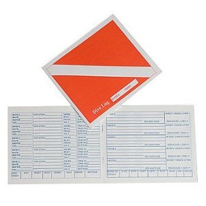 Trident New Scuba Diving Log Book - Red Diver Down Flag