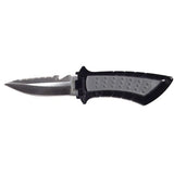 New 304 Stainless Steel Scuba Diving BCD Knife - Pointed Tip (Black)