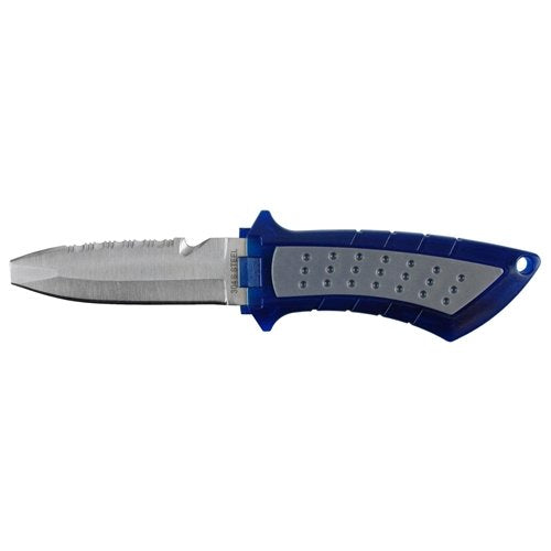 Scuba Max 304SS Blunt Tip BCD Knife (Clear Blue)