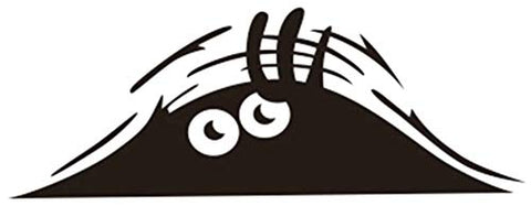 TopSpeed Vinyl Decal Car Sticker with Big Monster Eyes - 7.48" x 2.76"
