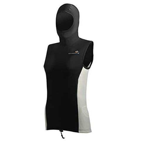 New Womens LavaCore Trilaminate Polytherm Hooded Vest (X-Small) for Extreme Watersports