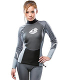 New Women's LavaCore Extreme Long Sleeve Shirt (Medium) with Merino, Polytherm, & Neoprene Panels for Scuba Diving, Surfing, Kayaking, Rafting, Paddling & Many Other WaterSports