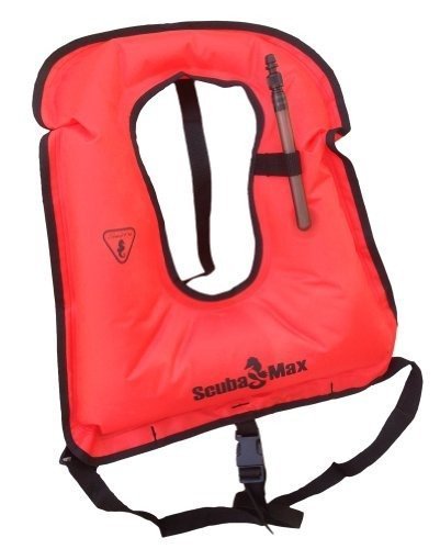 New ScubaMax Snorkeling Vest - Orange (Size Adult Regular)