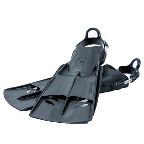 Hollis Performance F2 Technical Scuba Diving Fins with Spring Straps - Black (Size 7-9/Regular)
