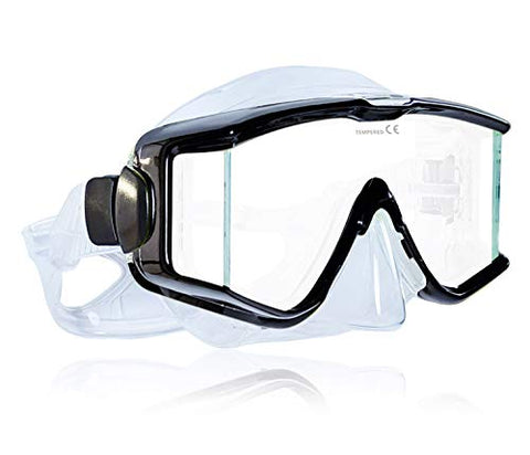 Tilos Single Lens Panoramic Large Wide View Mask for Scuba Diving & Snorkeling