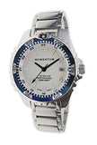 New St. Moritz Momentum M1 Splash Dive Watch with Blue Bezel, Stainless Steel Band & Free Watch Protector (Valued at $12.95) for Added Protection to The Glass Face of Your Dive Watch