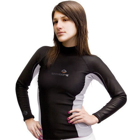 New Women's LavaCore Trilaminate Polytherm Long Sleeve Shirt for Extreme Watersports (Size 3X-Small)